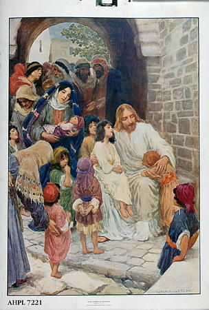 Jesus velsigner de smaa børn