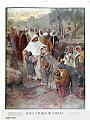Beskrivelse: Jesus välsignar barnen<br>Kunstner: Julius Kronberg. Årstall 1903<br>Forlag: Olaf Norli Bokhandel/skolemateriell                               
