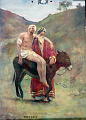 Beskrivelse: Den barmhjertige samaritan. Luk 10,25<br>Kunstner:<br>Forlag:                               