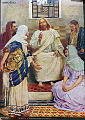Beskrivelse: Jesus forteller lignelser<br>Kunstner: W.H. Margetson<br>Forlag:                               