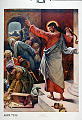 Jesus renser tempelet, Johannes 2, 13-22<br>Kunstner: <br>Forlag: Parmanns Læremiddelanstalt, Kristiania                             