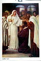 Beskrivelse: Jesus og Thomas.<br>Johannes 20, 24-31<br>Kunstner:<br>Forlag: Paermanns læremiddelanstalt, Kristiania                             