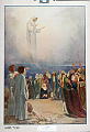 Beskrivelse: Jesu himmelfart<br>Lukas 24, 50-53<br>Kunstner: W.H. Margetson. Årstall 1907<br>Forlag: Parmanns læremiddelanstalt, Kristiania                              